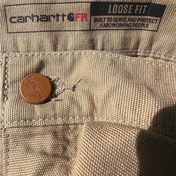NWT Carhartt Fire Resistant Khaki Pants 2112 Cat 2 Size: 42/32 - Picture 2 of 14